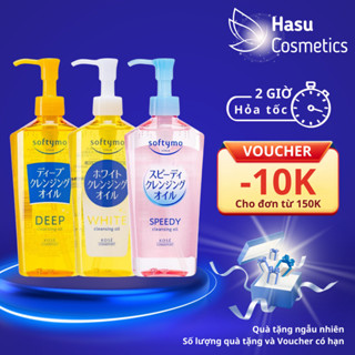 Dầu Tẩy Trang Kose Softymo Cleansing Oil Làm Sạch Sâu, Dưỡng Da Trắng, Giảm Mụn phù hợp với mọi loại da