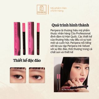 (BILL HÀN) Bút Kẻ Mắt PERIPERA Ink Thin Thin Brush Liner 0.5g