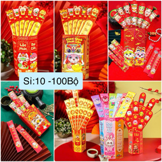 [Sỉ 10 Bộ] Lì Xì Gieo Quẻ 12 Con Giáp Mẫu Mới Cực Đẹp Giấy Xịn In 3D