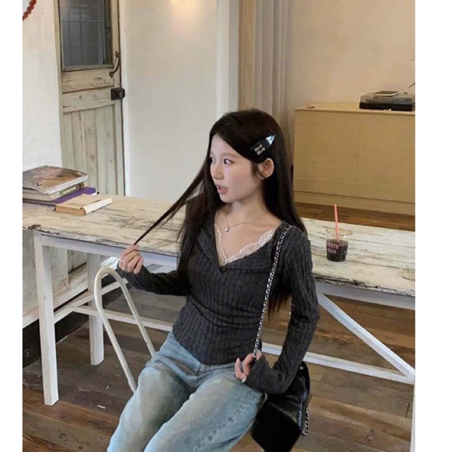 Áo tăm ren dài tay A4848 Nana Nana21 Nữ Woman