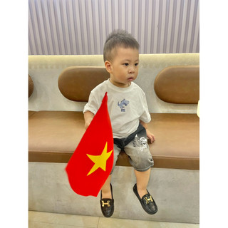 Giày Bé Trai Da Mềm Mác H