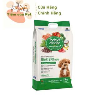    Hoả Tốc   MỚI RA MẮT  5KG  Today's dinner - Thức ăn hạt cho chó mọi lứa tuổi 