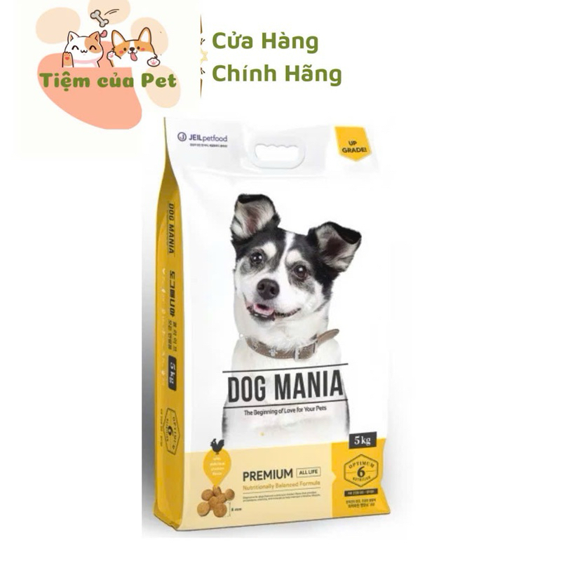 [ HOẢ TỐC ] THỨC ĂN HẠT CHO CHÓ MỌI LỨA TUỔI DOG MANIA PREMIUM 5KG