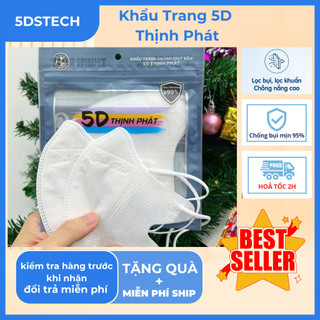1000 chiếc 100 gói khẩu trang 5D THỊNH PHÁT giá bán buôn sỉ ( môi gói 10 chiếc )