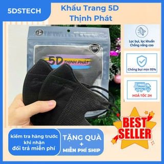 1000 chiếc 100 gói khẩu trang 5D THỊNH PHÁT giá bán buôn sỉ ( môi gói 10 chiếc )