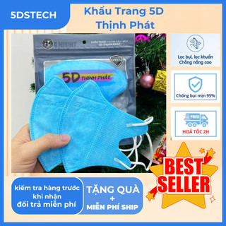 1000 chiếc 100 gói khẩu trang 5D THỊNH PHÁT giá bán buôn sỉ ( môi gói 10 chiếc )