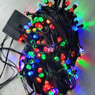 Đèn Nháy 40M Kim Cương, Dây Led 40M Trang Trí Ngoài Trời Chống Nước Bóng LED - Đèn Nhấp Nháy - Đèn vàng
