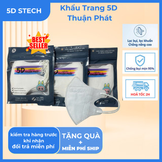 1000 chiếc 100 gói khẩu trang 5D THỊNH PHÁT giá bán buôn sỉ ( môi gói 10 chiếc )