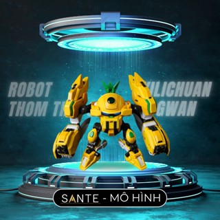  Mô Hình Lắp Ráp Thơm giác đấu Robot trái cây Yi li chuang wan 