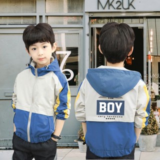 Áo khoác bé trai size đại dù 2 lớp in chữ cá tính 13 40kg 0339 FIVEBE