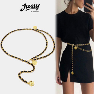 Thắt Lưng Hoa Trà JTL36 Jussy Official Kiểu Đai Váy Nữ Phối Dây Xích Và Charm Sang Chảnh Phù Hợp Nhiều Kiểu Đầm Váy