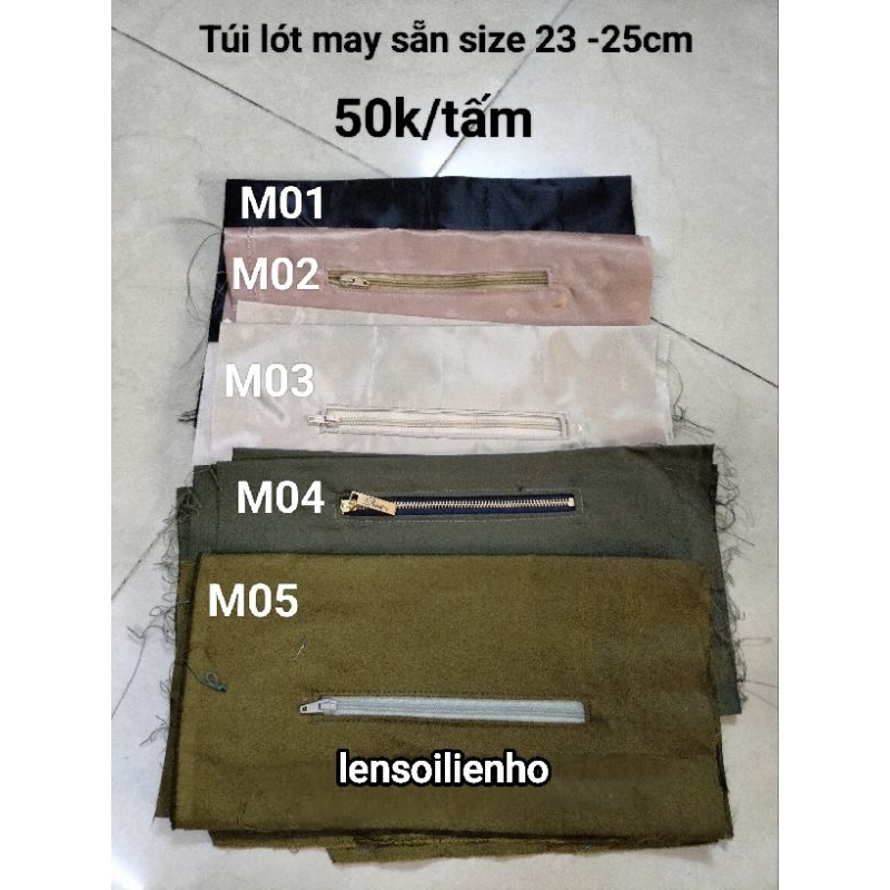 Túi lót may sẵn handmade