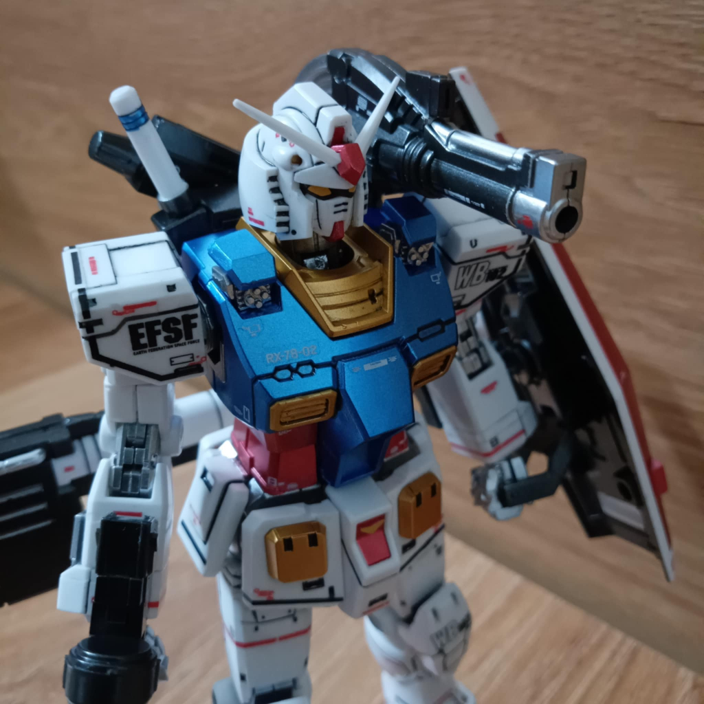 Mô Hình XD026 HG RX-78-2 The Origin Fighter,  Custom màu Metalic
