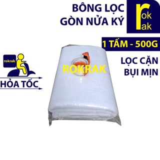 Bông lọc Gòn nửa Ký (1 tấm 500g) lọc thô lọc bụi mịn cho hồ cá thủy sinh