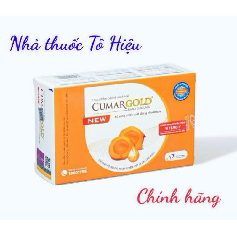 [NSF1111 Giảm 111K] Cumargold New CVI PHARMA Hộp 30 Viên Uống Giảm Các Triệu Chứng Viêm Loét Dạ Dày 
