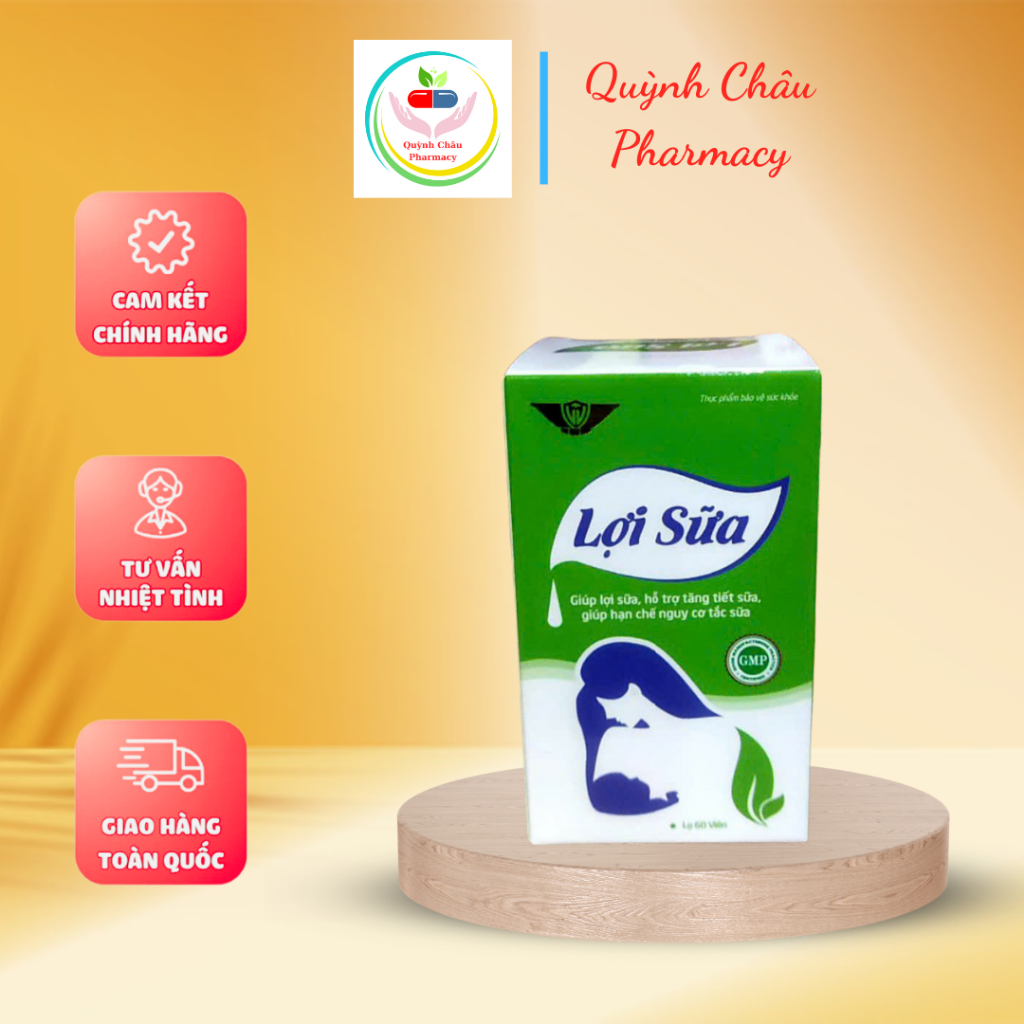 Viên uống Lợi Sữa kingphar - Giúp lợi sữa , tăng tiết sữa , giảm tắc tia sữa , giúp sữa đặc hơn 60V