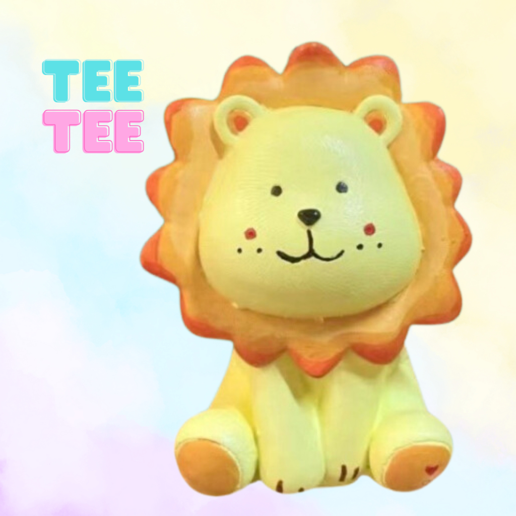 Tượng thạch cao mini 3D Sư Tử đáng yêu ( không kèm màu và cọ )