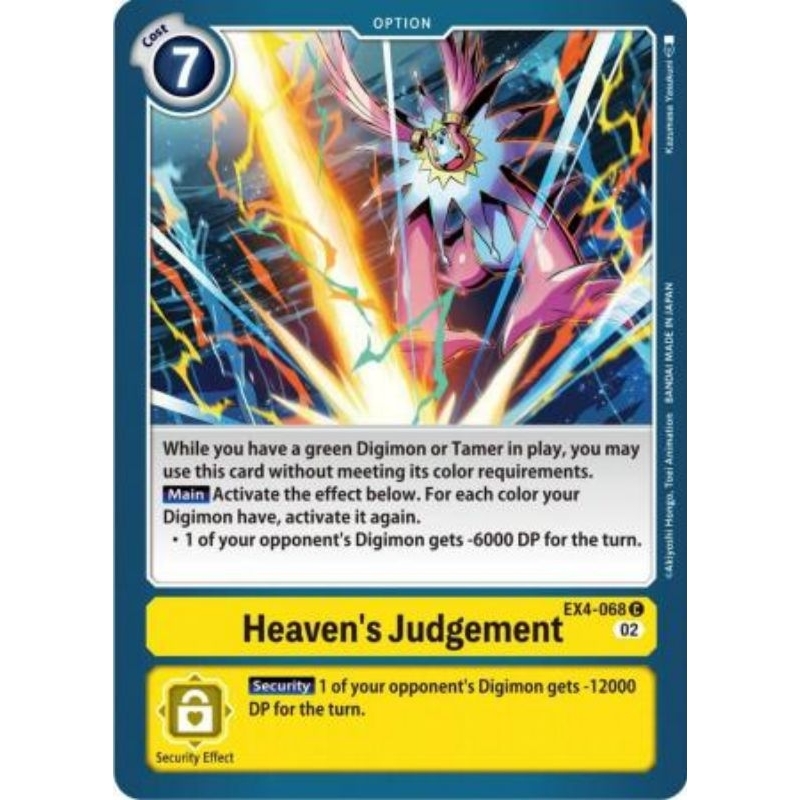 Thẻ bài: Heaven's Judgement - EX4-068 - Common