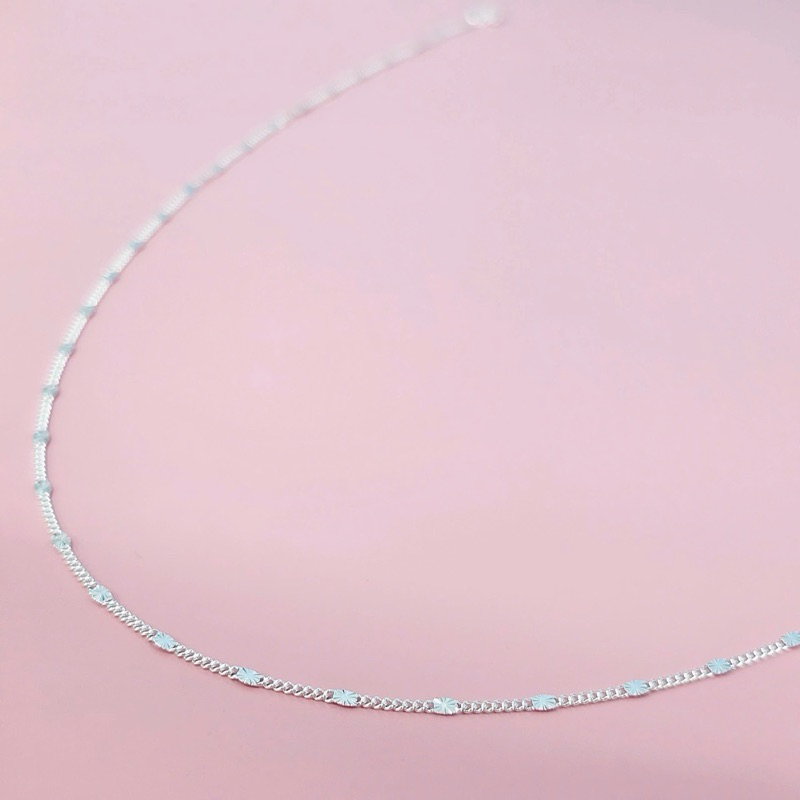 Dây chuyền bạc ta kiểu mắt xích dài tầm 45cm