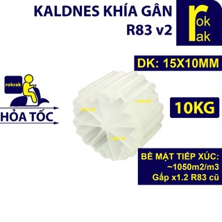  Hạt Kaldnes khía gân R83 v2   10Kg   Kanet cho lọc hồ cá Koi ROKRAK  Bán Sỉ  