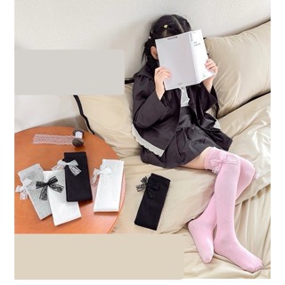 Tất dài đến đùi gối đính Nơ nhiều Mẫu cho bé gái