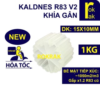  Hạt lọc Kaldnes R83 túi 1Kg loại tốt  Kanet  cho hồ cá ROKRAK 