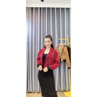  ÁO KHOÁC NỮA CHẤT LIỆU NHUNG TĂM  Q1  CHỈ CÓ ÁO KHOÁC   