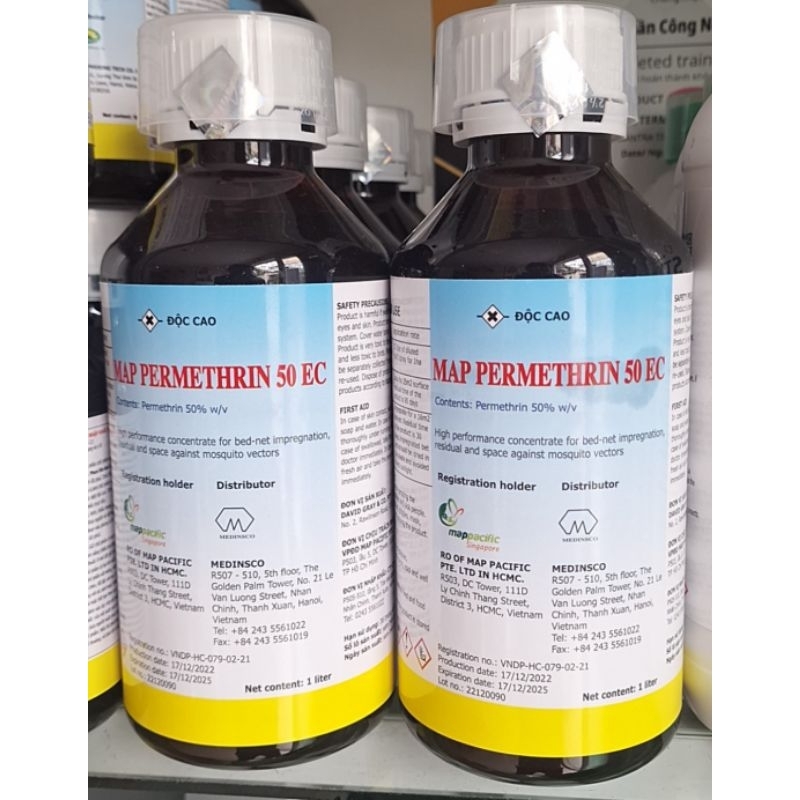 Thuốc diệt muỗi côn trùng Map Permethin 50EC nhập khẩu ÚC, chai 1lít