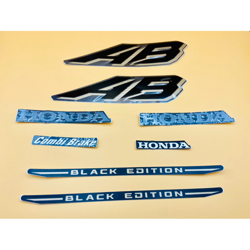 Bộ Tem Dán Xe Máy   Air Blade 2020 - AB 150 Phiên Bản Black Edition Đen Nhám 2020 2021 2022 2023 202