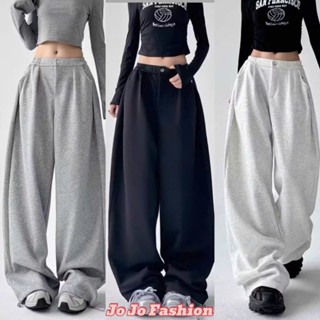 Quần Jogger Nữ Ống Rộng Cạp Chun - Cúc, Chất Nỉ Xịn Dày Dặn Có Dây Rút MA715