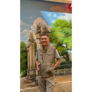 Áo gi lê kaki túi hộp nam trung niên tặng bố