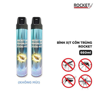 [ SIÊU RẺ ] Xịt côn trùng , xịt muỗi  Rocket hương chanh 660ml