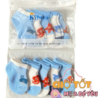 Set 5 Vớ Chân Cho Bé Sơ Sinh Mềm Mịn (nhiều mẫu)