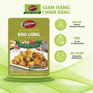 Gia Vị Kho Gừng Barona 80g ướp ngon chuẩn vị không cần nêm nếm