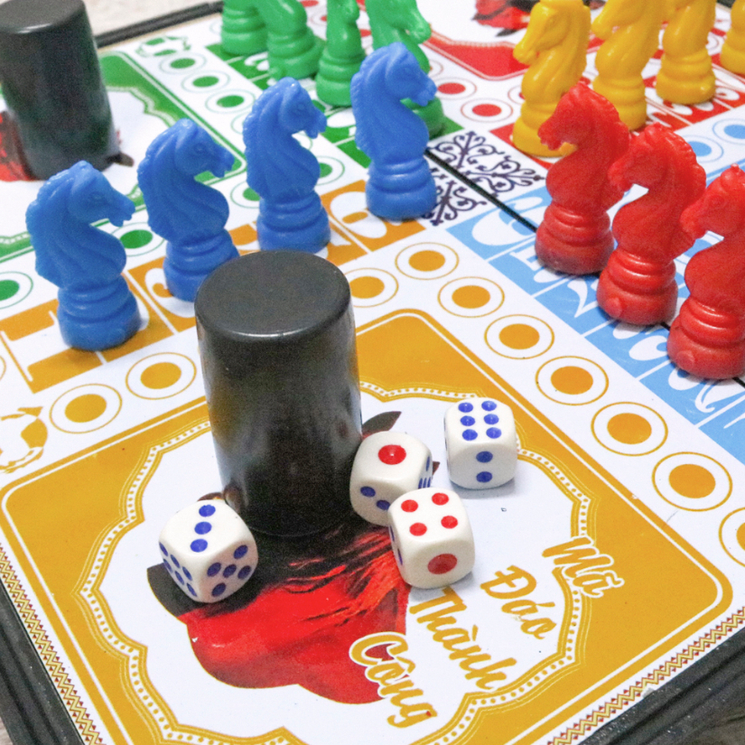 Bộ cờ cá ngựa cao cấp, bàn cờ cá ngựa nhựa.