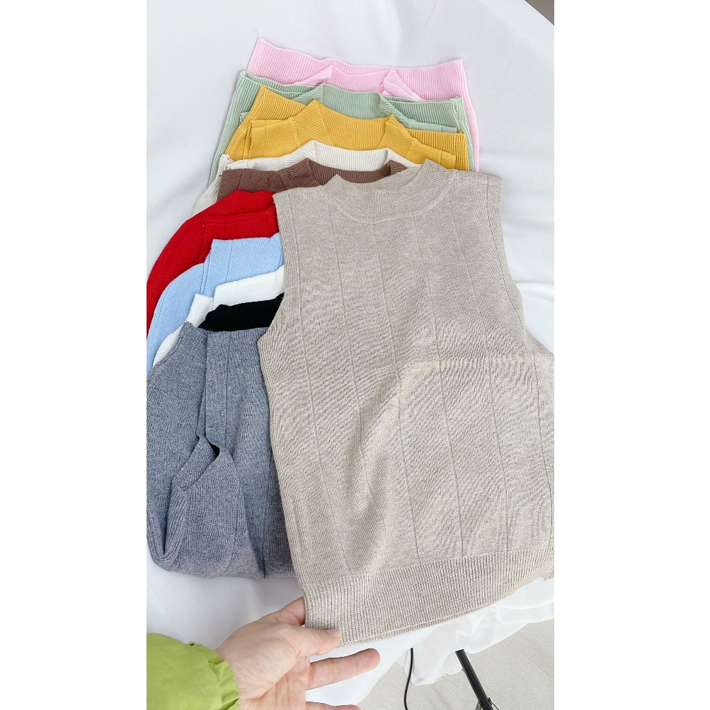 T213 Áo len sát nách mặc trong vest, blazer, gile, sơ mi cổ 3 phân giữ nhiệt - T2 Fashion | BigBuy360 - bigbuy360.vn