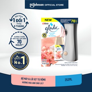 GLADE Bộ Máy & Lõi Xịt thơm phòng tự động Hương Hoa Anh Đào Lily 175g