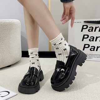  Giày búp bê nữ giày lolita cổ thấp đế cao hách dáng phong cách Hàn Quốc đi tiệc đi chơi G55 