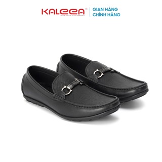 Kaleea IS81 - Giày lười nam thiết kế đai ngang khoá kim loại sang trọng cao 2cm