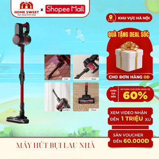Máy hút bụi lau nhà  home sweet đa năng có kèm đầu hút sofa giường nệm và đầu hút khe cửa sổ, gầm bàn gầm ghế