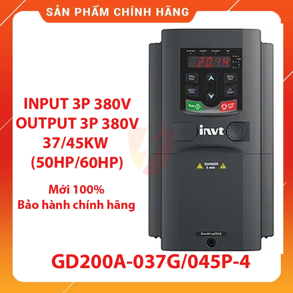 Biến tần vào 3 Pha 380VAC ra 3 Pha 380VAC, công suất 37kw/45kw GD200A-037G/045P-4
