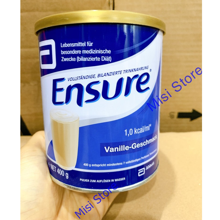(date T8/2026) Sữa bột Ensure Đức, hộp 400g ( En 400g)