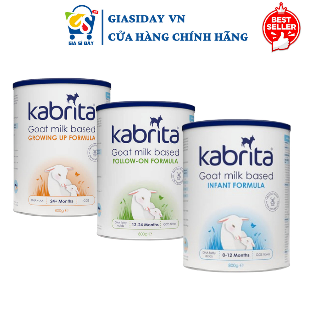 [HSD 2027] Sữa Dê Kabrita Hà Lan Số 1,2,3 - Sữa Bột Công Thức 800g