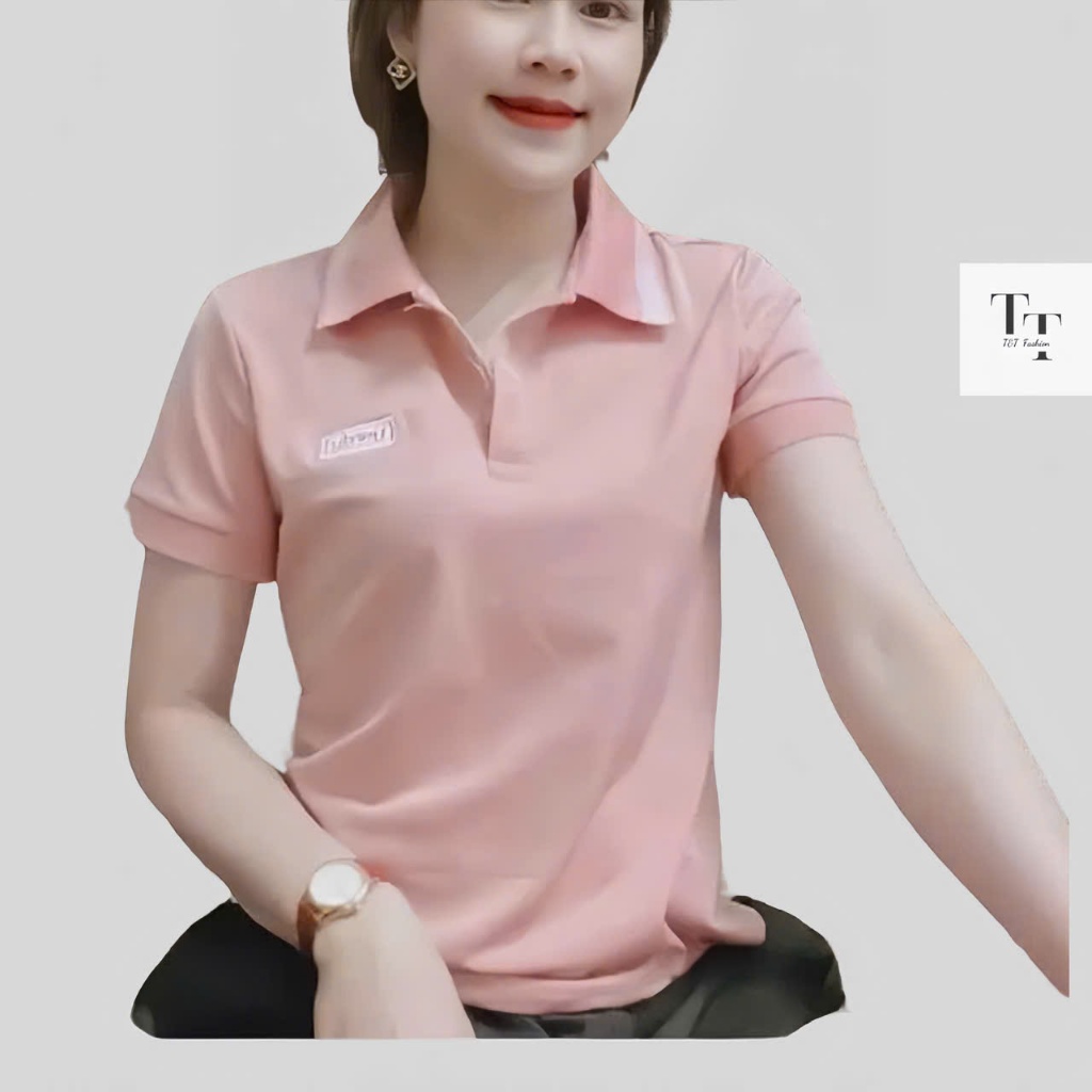 Áo Polo Nữ Unisex, chất cotton thoáng mát, thấm hút mồ hôi,co dãn 4 chiều ,không xù , không bai nhão