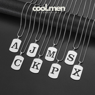 Vòng Cổ Dây Chuyền Nam Nữ Hình Mặt Chữ Cái Titan Không Gỉ Cá Tính Thời Trang Cực Ngầu Coolmen