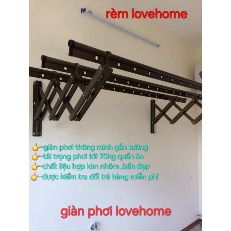 [CHÍNH HÃNG]Giàn phơi thông minh gắn tường Hòa Phát Star, dài 2m,1,8m,1,5m bền đẹp
