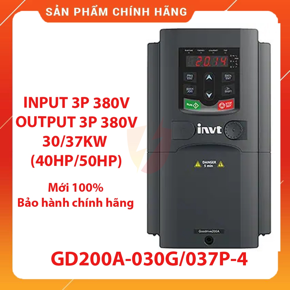 Biến tần vào 3 Pha 380VAC ra 3 Pha 380VAC, công suất 30kw/ 37kw, GD200A-030G/037P-4