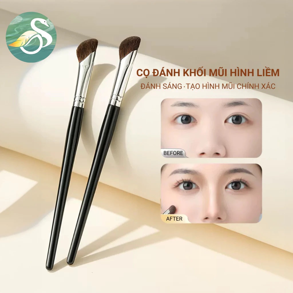 (Sỉ Siêu Rẻ) Cọ Tạo Khối Mũi Cọ Đánh Khối Mũi Vạt Xéo Góc Cạnh Ba Chiều Tự Nhiên Chuyên Nghiệp Giúp 