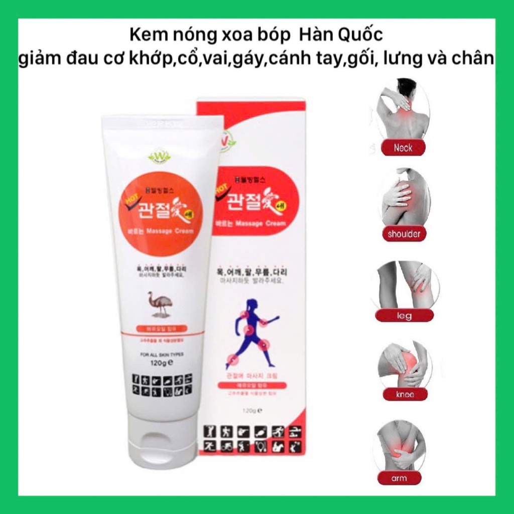 3WB Kem Nóng Bôi Xương Khớp Hàn Quốc tuýp 120g