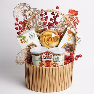  Giỏ quà tết 2026 "Tết đong đầy" hạt dinh dưỡng và trái cây sấy tốt cho sức khoẻ 